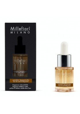 Millefiori Milano Концентрат для аромалампы Сандал и бергамот  15мл. FRAGRANCE SOLUBLE IN WATER SANDALO BERGAMOTTO